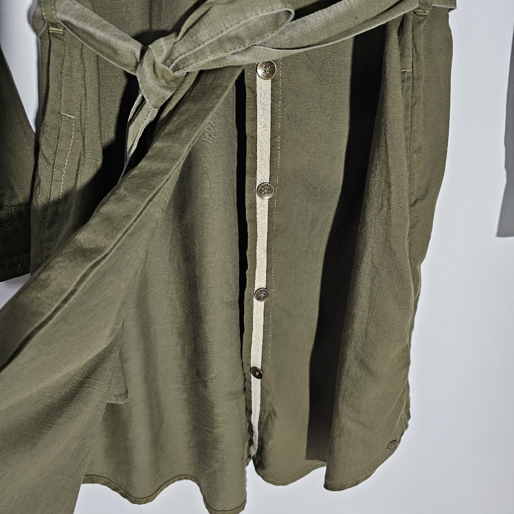 ♥︎ ROXY ♥︎ KHAKI SPHERE Longsleeve Shirt Dress Burnt Olive Mountain & Wa… - Picture 5 of 14